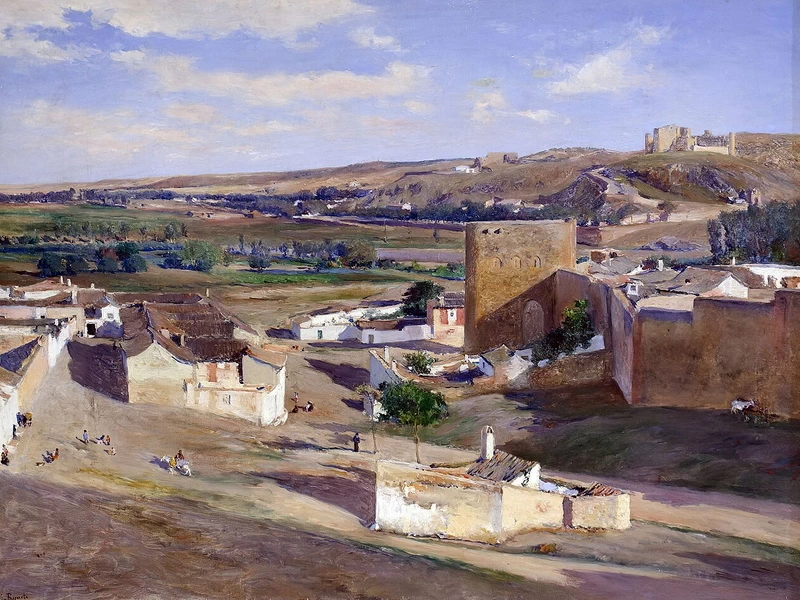 1845 - Di Aureliano de Beruete - Il sobborgo esterno, Toledo